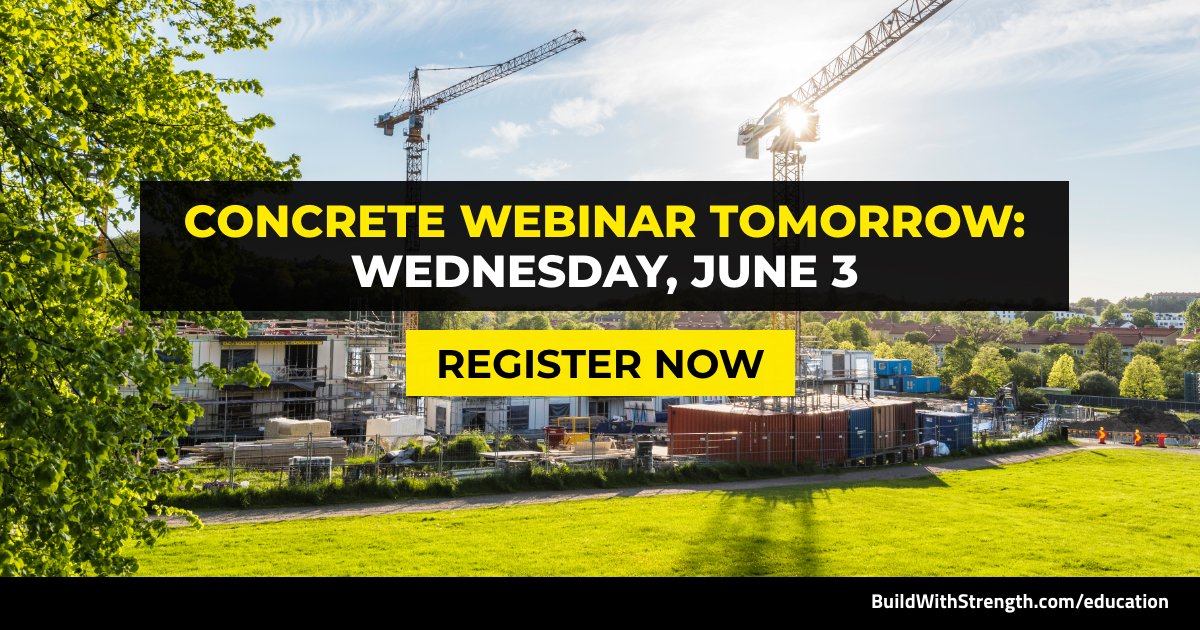 BuildStrength's tweet image. What does “resilience” mean when it comes to construction and how can you achieve it? Register now for tomorrow’s webinar. bit.ly/2X614Yz