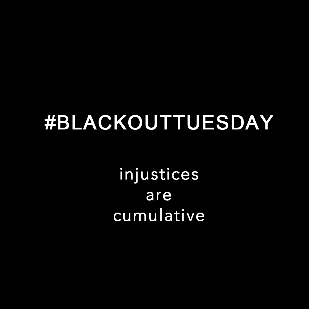 #blackouttuesday