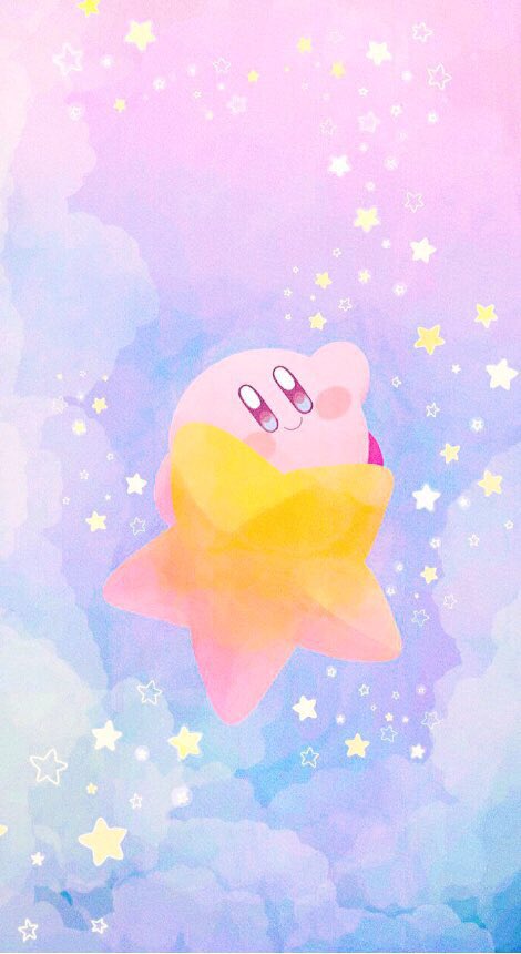kirby star (symbol) no humans cloud sky solo star (sky) blush stickers  illustration images