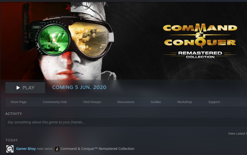 GamerBhoy89's tweet image. I&apos;m ready for Friday. Cannot wait.

#CommandAndConquerRemasteredCollection