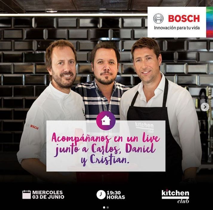 kitchenclubscl's tweet image. Vive con nosotros un live especial con el Chef Carlos Pascal de KitchenClub, el cronista gastronómico Daniel Greve y con Cristian Darré, Gerente Comercial de Bosch HomeChile  buff.ly/2zViBZZ

Mier 3 junio 19:30 en @kitchenclub @danielgreve @boschhomecl