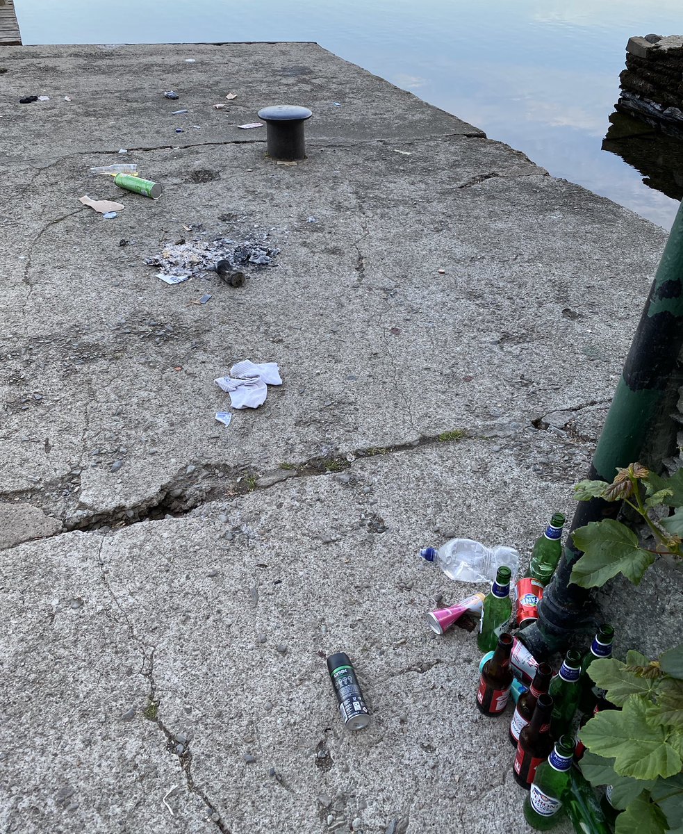 Morning swim at Miller Ground, Windermere at 6.00am. In future a bin bag and gloves will be added to my kit list. I struggle to understand why people leave litter anywhere and especially here in this special place 😡 #norespect #leavenotrace #takeyourlitterhome @lakedistrictnpa