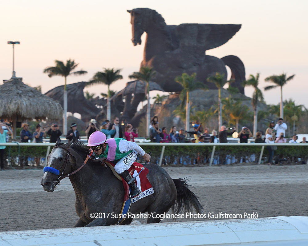Arrogate taking the inaugural Pegasus.