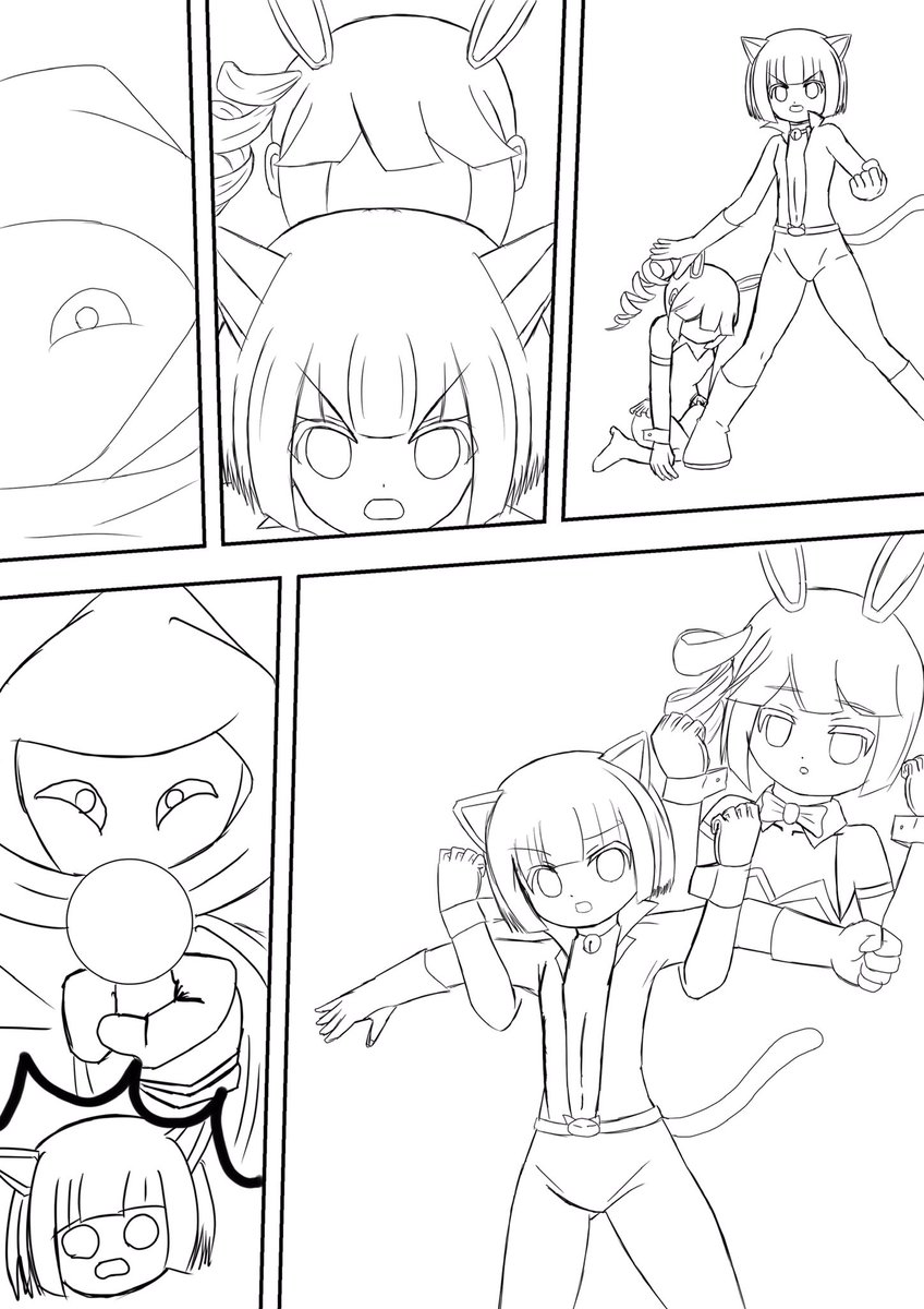 裏切りの日に送れてしまいましたが線画まで出来ました。例のごとく洗脳モノです 