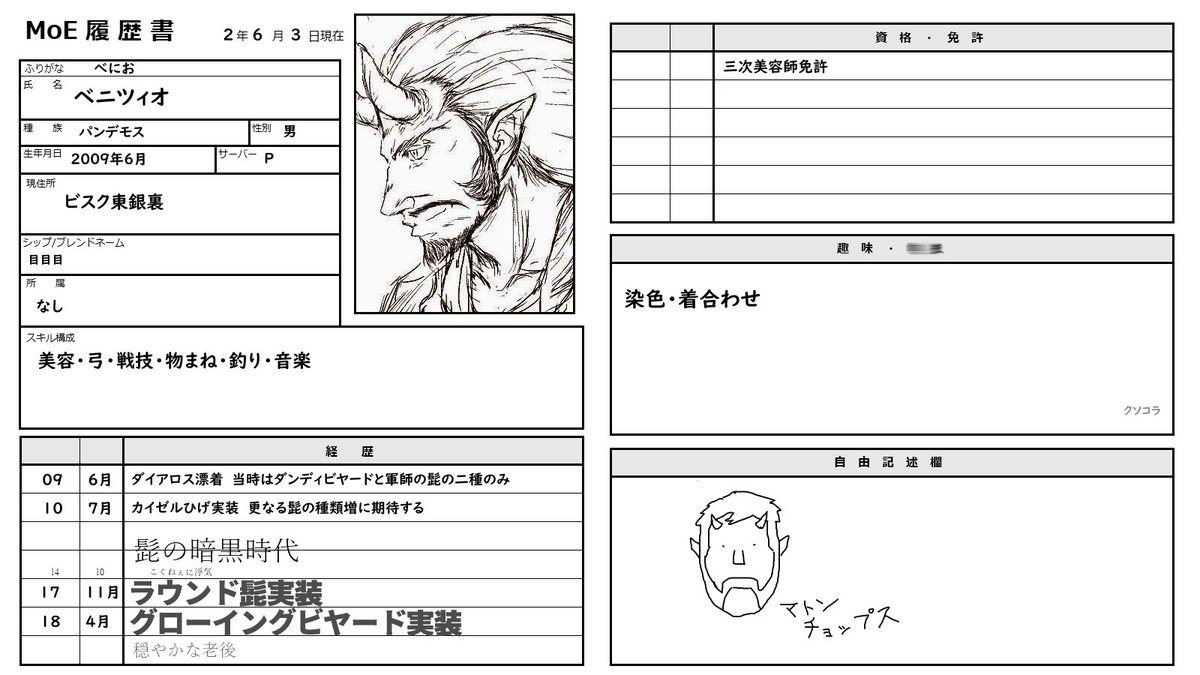 べにお Moe履歴書 べにお Moe履歴書
