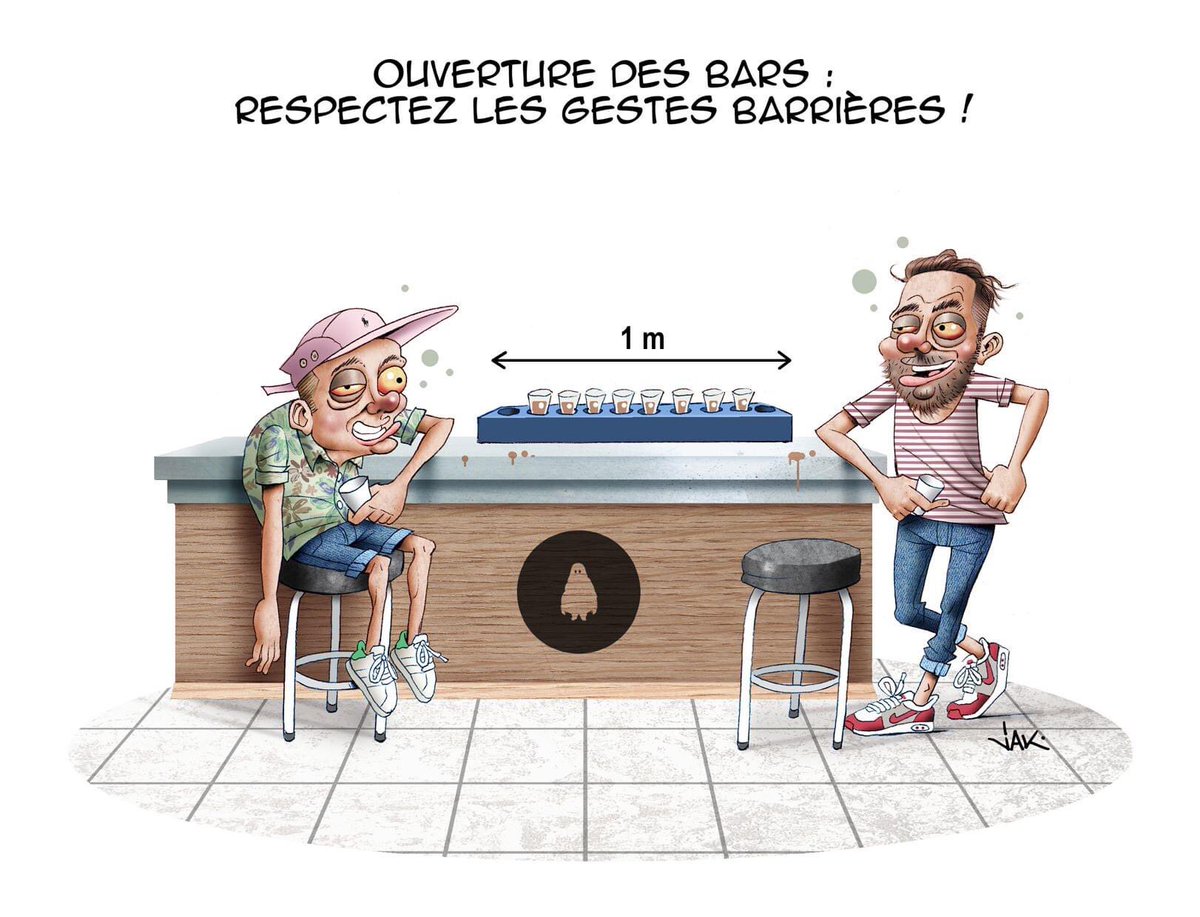 Restons prudents 
#COVID19 #bars #gestesbarrieres
