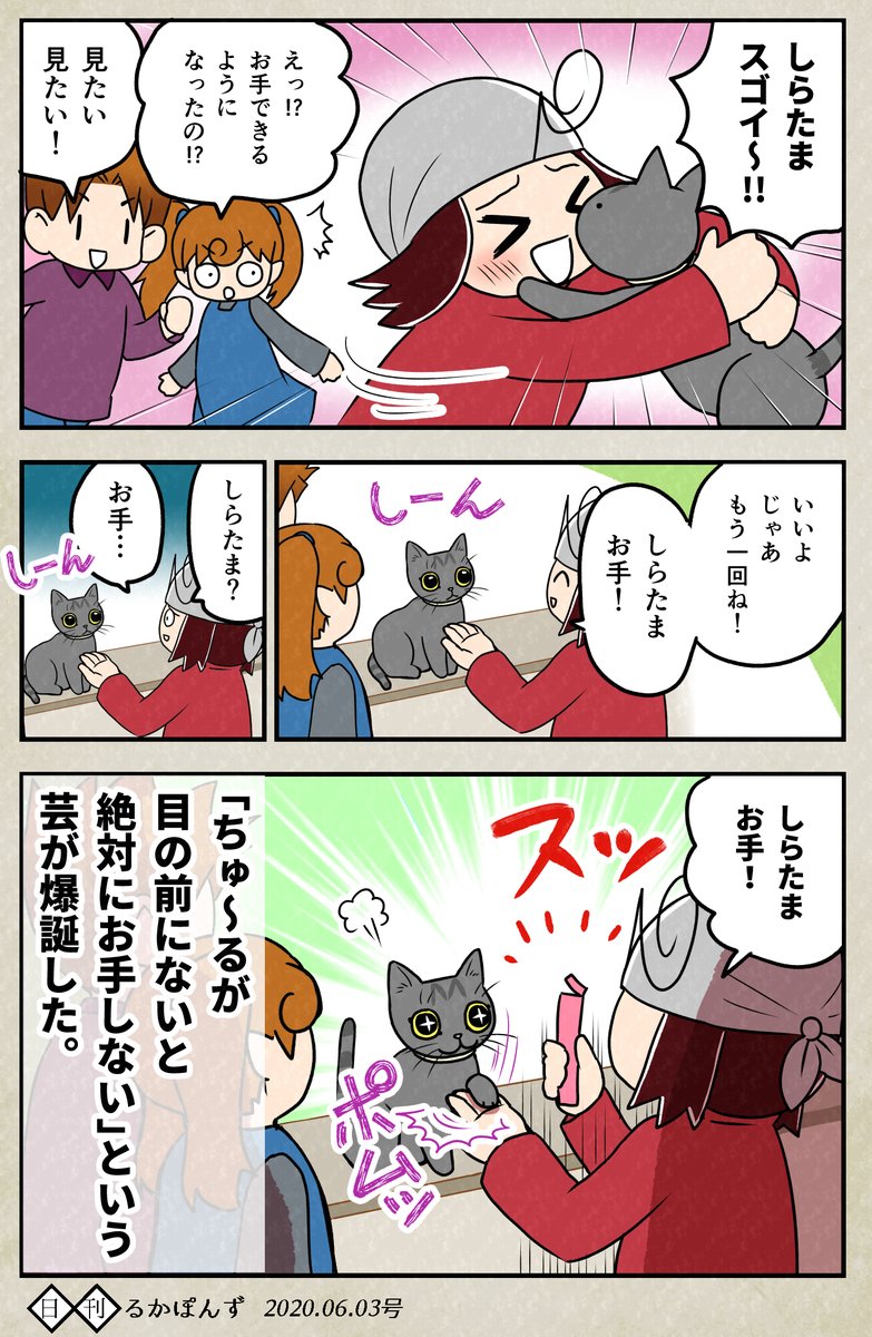 猫にお手を教えた結果、生まれたもの。

#保護猫3兄妹 #猫漫画 #コミックエッセイ #ペット漫画 