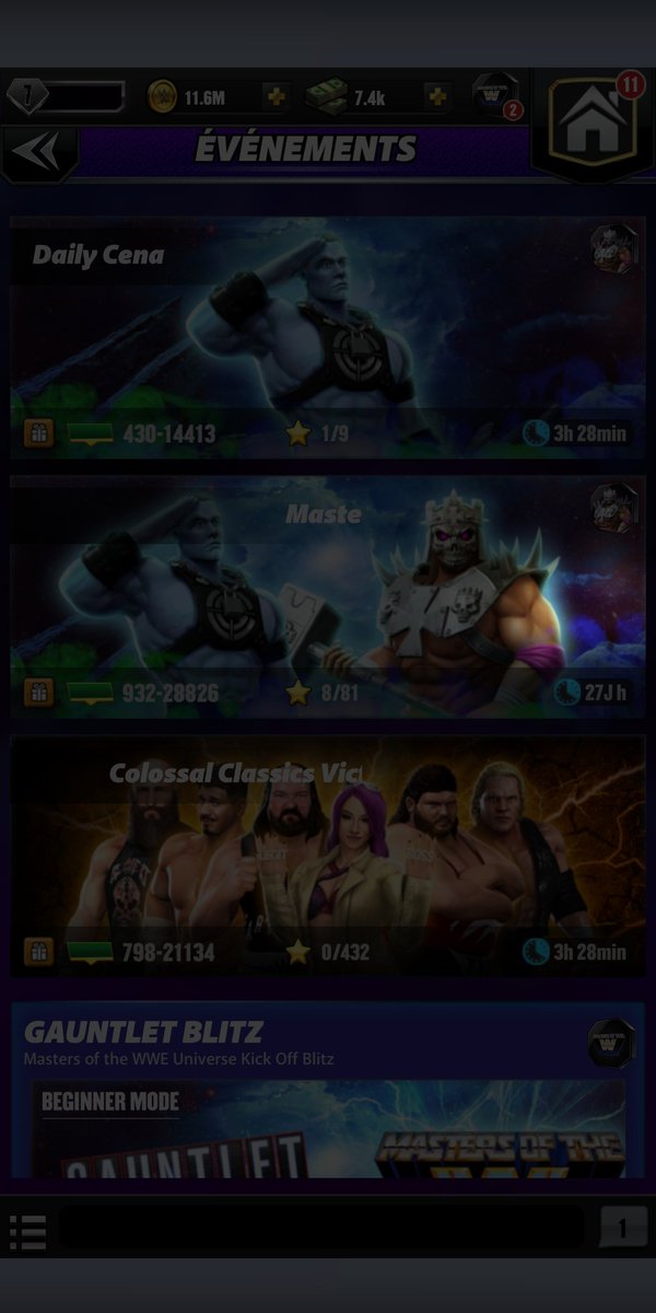 fatalsyndrom's tweet photo. @WWEChampions Stuck on the New tutorial...game want me to claims the daily bag on the évent page..can't do anything with this blocking bug , can't skip or else 🤬 https://t.co/llzlTRq4m0