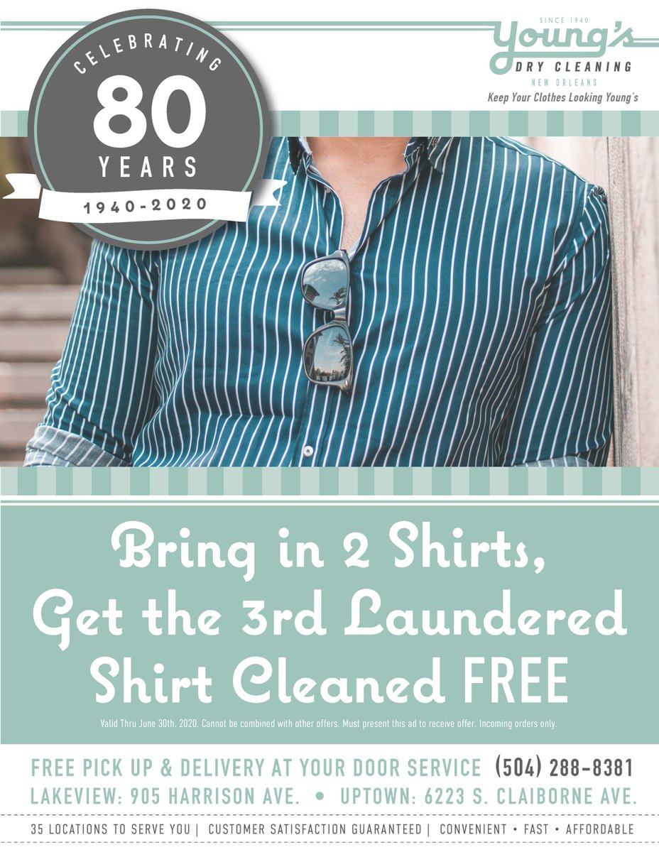 Young's Dry Cleaning (@youngsnola) on Twitter photo 