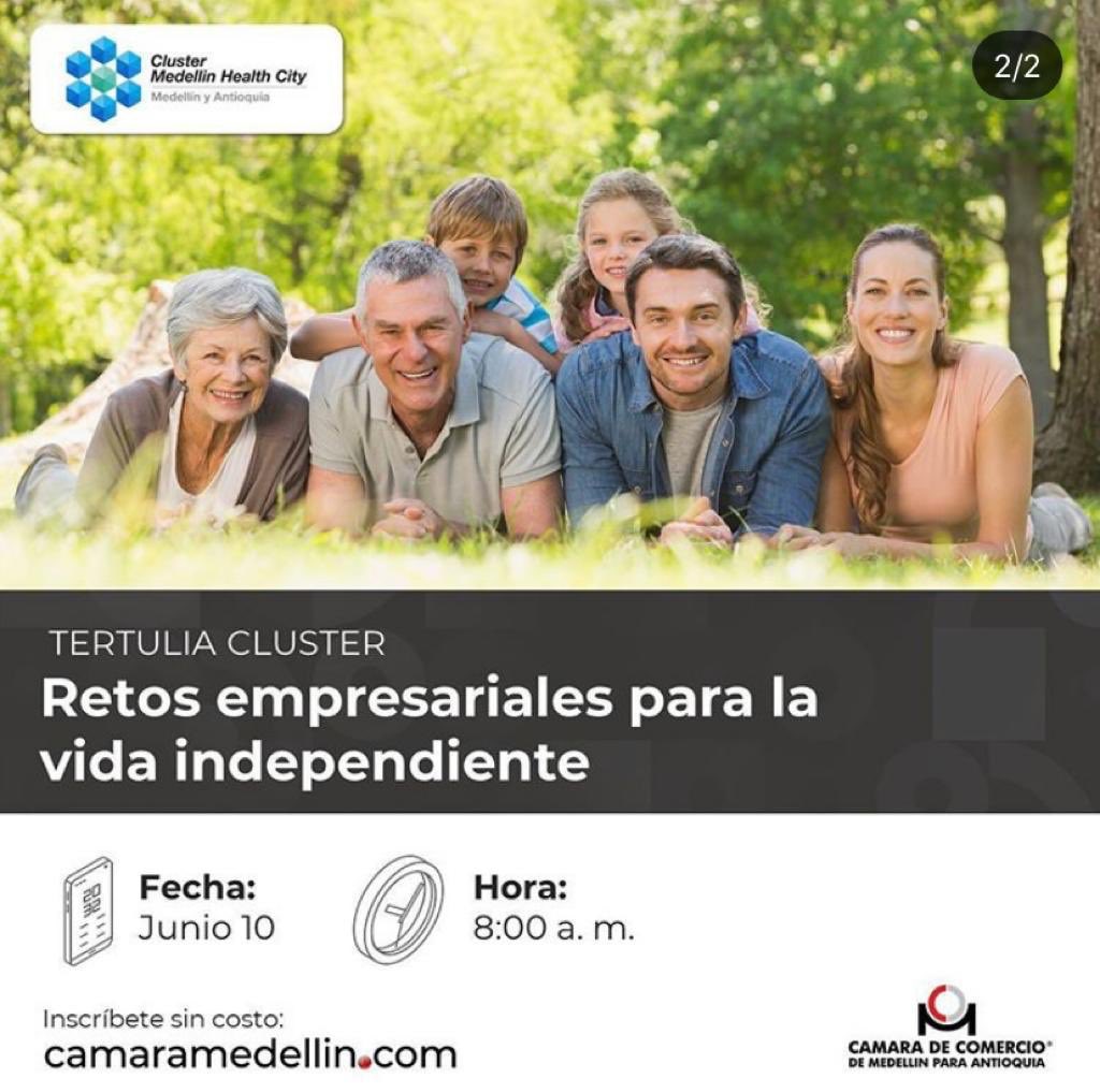 La Mesa de vida independiente, liderada por Cluster Medellín Health City, compartirá casos de éxitos en oportunidades para la educación inclusiva, diseño de espacios accesibles. Inscripción previa en <a href="/camaramedellin/">Cámara Medellín</a> <a href="/whee/">whee</a>.educacion <a href="/mascapacidad/">Máscapacidad</a> @bernybluman @tekvo_bioingenieria