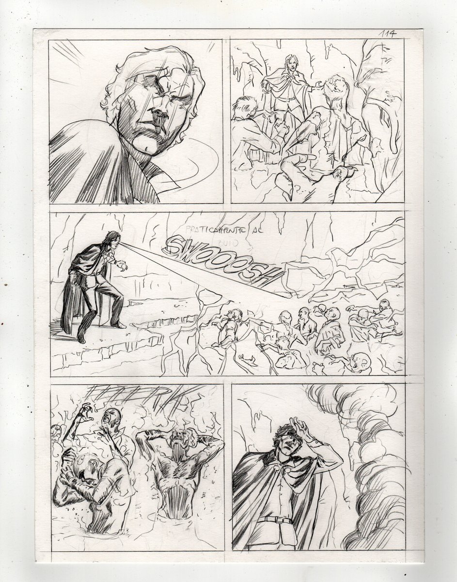 marcofodera's tweet photo. #comics #magicovento #magicwind #Pencildrawing #pencilart #pencil Tavola a matita (vecchissima) che feci per Giuseppe Barbati, gli serviva una mano per una storia di Magico Vento https://t.co/bMFokE2get