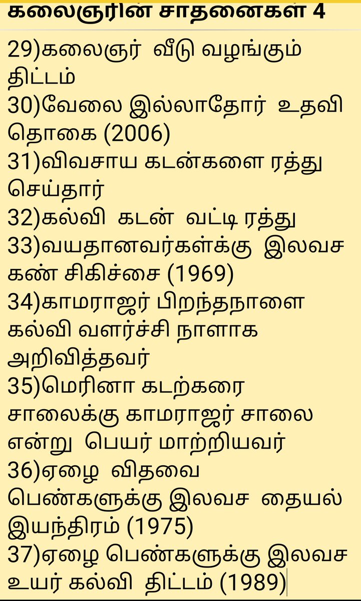 கலைஞரின்  சாதனைகள்❤️🖤 என்னால்  முடிந்த  அளவுக்கு தலைவரின் சாதனைகளை சுருக்கி  படமாக பதிவு  செய்திருக்கிறேன் இதை திமுக சொந்தங்களே  whatsappல்  ஸ்டேட்டஸ்  வைத்து  பிற மக்களுக்கும் தெரியப்படுத்தவும் <a href="/TRBRajaa/">Dr. T R B Rajaa</a> <a href="/IlovemyNOAH2019/">❣️𝗔𝗡𝗧𝗢𝗡𝗬 𝗣𝗔𝗥𝗜𝗠𝗔𝗟𝗔𝗠 ❣️</a> <a href="/nithya_shre/">நித்யா</a> @DravidanJeeva <a href="/Tamilan25187083/">Tamilan dmk</a> @Dmkfor2021