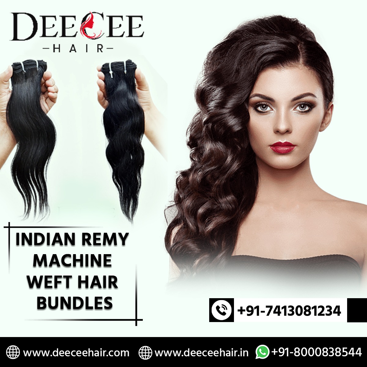 Indian Remy Machine Weft Hair Bundles
Hair Wigs to fancy yourself.

Our wigs are available on the site. You can pick your favorite one.

Mail: info@deeceehair.com,
WhatsApp: +91-8000838544

#humanhairweave #humanhairwigs #humanhairweave #humanhairwigs #indianhairvendors