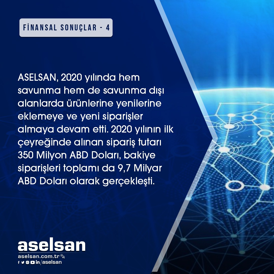aselsan's tweet photo. #ASELSAN ’ın 2020 yılı ilk çeyrek finansal sonuçları açıklandı. ASELSAN, İlk Çeyreği Güçlü Büyüme ile Tamamladı. #GüvenVerenTeknoloji https://t.co/bHwbVE8P25
