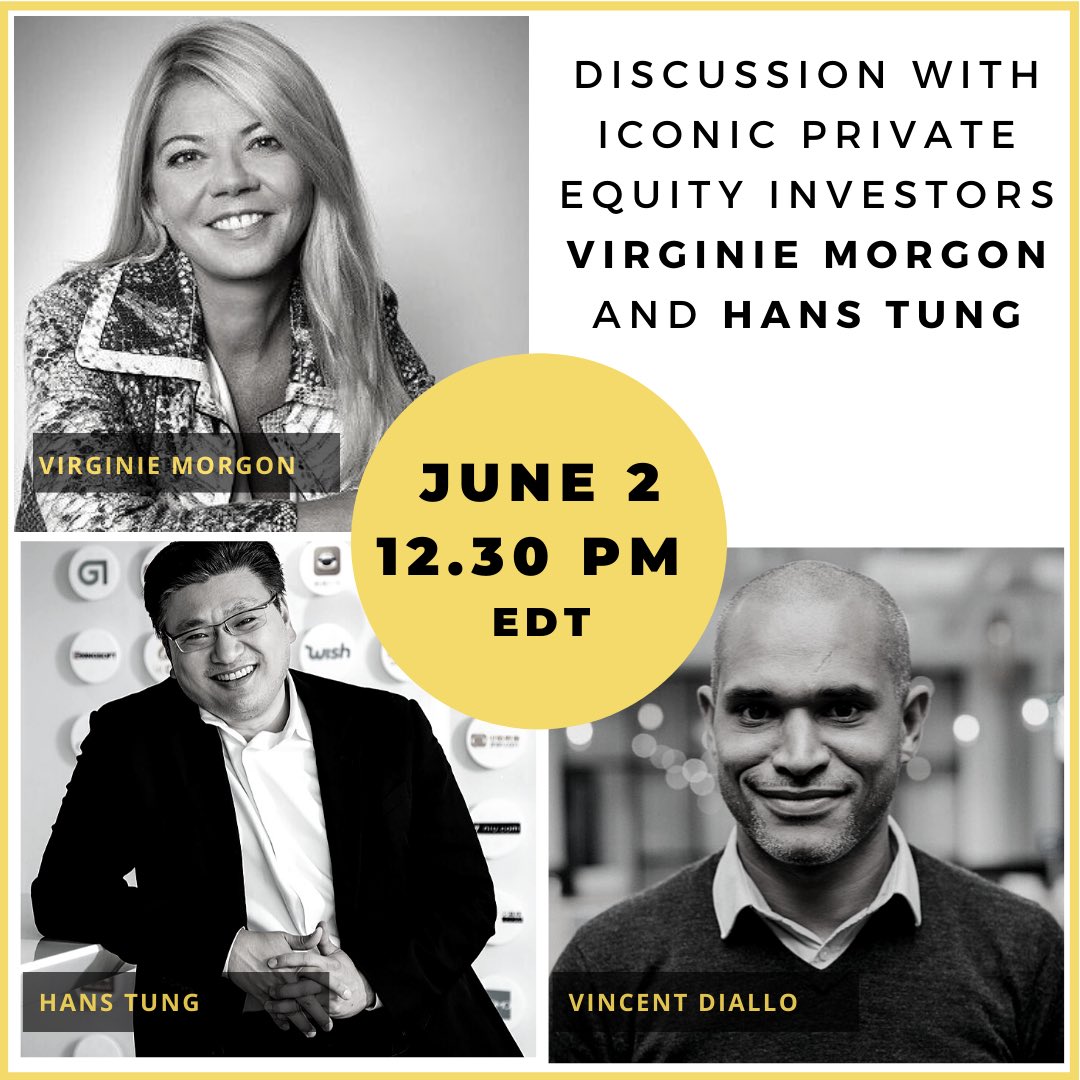 WIN Forum NY (@winforumny) on Twitter photo 🌟🌟🌟12.30pm ET today 🌟🌟🌟
Join iconic <a href="/virginiemorgon/">Virginie Morgon</a> <a href="/Eurazeo/">Eurazeo</a> and <a href="/hanstung/">Hans Tung</a> <a href="/GGVcapital/">GGV Capital</a> as they discuss advancing #diversity in funders & founders and the new challenge for #PE and #VC firms.
It’s in 15 min and it’s here: ➡ win20.org
#womenintech #PE #VC 🌟🌟🌟12.30pm ET today 🌟🌟🌟
Join iconic <a href="/virginiemorgon/">Virginie Morgon</a> <a href="/Eurazeo/">Eurazeo</a> and <a href="/hanstung/">Hans Tung</a> <a href="/GGVcapital/">GGV Capital</a> as they discuss advancing #diversity in funders & founders and the new challenge for #PE and #VC firms.
It’s in 15 min and it’s here: ➡ win20.org
#womenintech #PE #VC