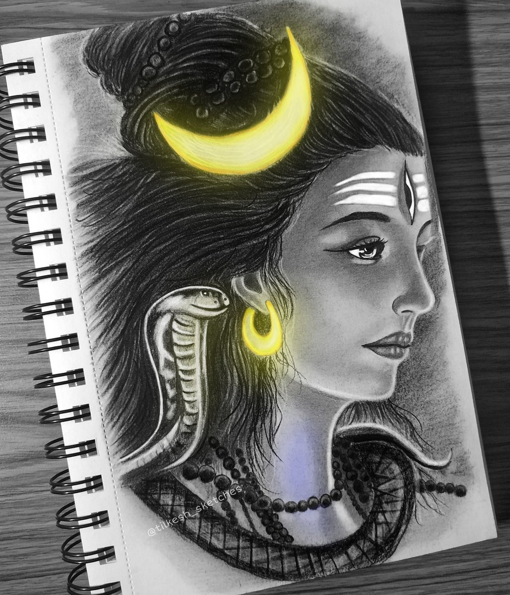 How to draw Lord Shiva Mahashivratri drawing Bholenath drawing step by  step  YouTube