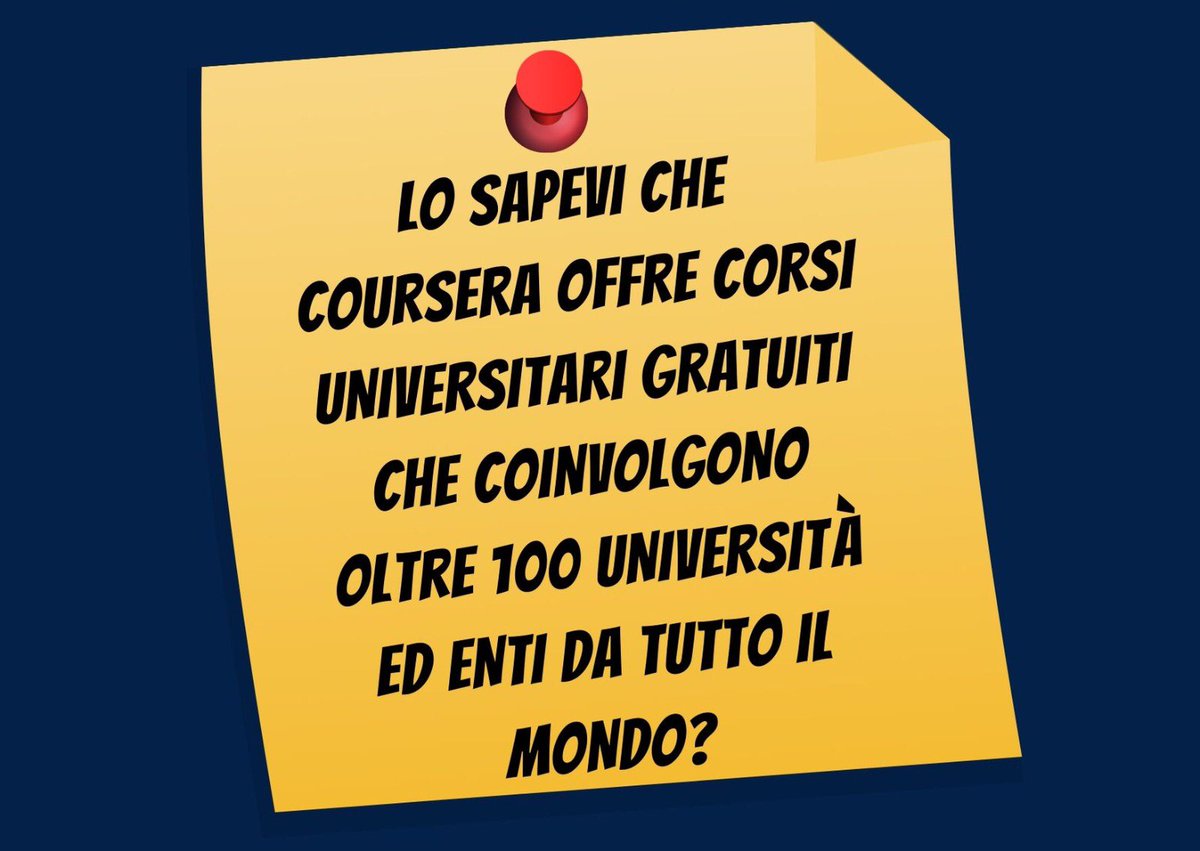 giorgiaperetti_'s tweet image. Gli alunni iscritti a @coursera provengono da 190 Paesi diversi, superando i 5 milioni.
Tra gli atenei partner della piattaforma sono inclusi anche gli italiani @SapienzaRoma e @Unibocconi 
#WeLearning #smm20