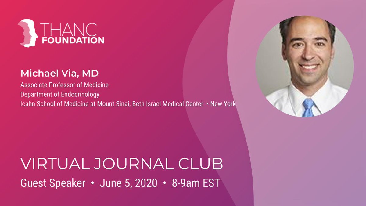 thancfoundation's tweet image. On the agenda this Friday for our weekly #thyroid Virtual Journal Club? Dr. Michael Via of @MountSinaiNYC will be discussing 👇👇
Abstract: pubmed.ncbi.nlm.nih.gov/31996097/

#MedEd #EndoTwitter #OtoTwitter #MedTwitter #ThyroidCancer #ThyroidSurgery

Visit us here: attendee.gotowebinar.com/register/29365…
