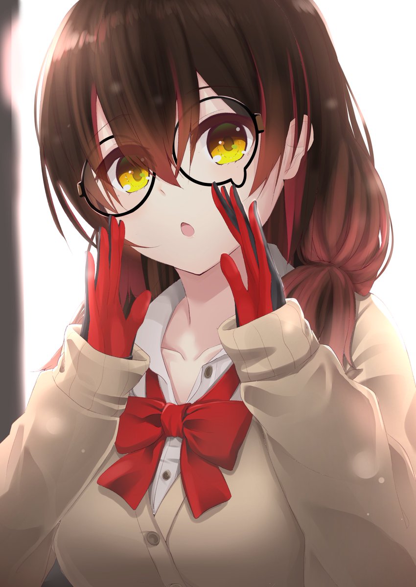 放課後に居眠りしてたら一緒に帰ろうと起こしにきてくれるロボ子先輩 ロボ子art Borumete ぼるめて お仕事 ご依頼募集中ですのイラスト