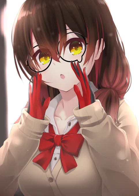 放課後に居眠りしてたら一緒に帰ろうと起こしにきてくれるロボ子先輩 #ロボ子Art #ロボ子さん 