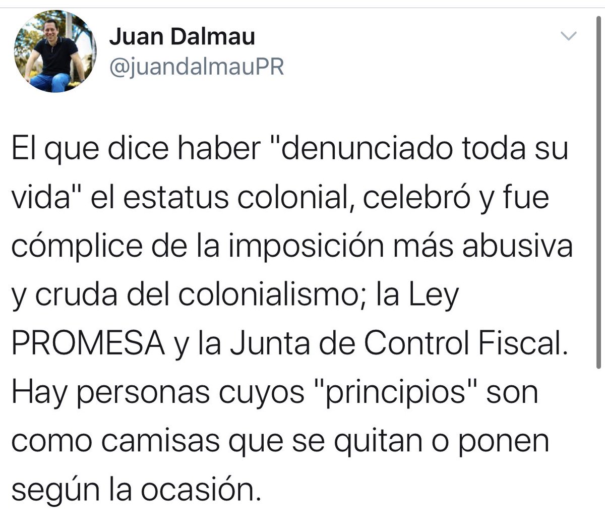 pedropierluisi's tweet photo. Le recuerdo al Sen. Dalmau que como territorio, PR perdió el acceso al Capítulo 9 del Código de Quiebras federal y su gobierno quedó a la merced de los buitres que hubieran embargado las cuentas del gobierno cuando AGP declaró el impago. 1/2 https://t.co/qsTtYyjG44