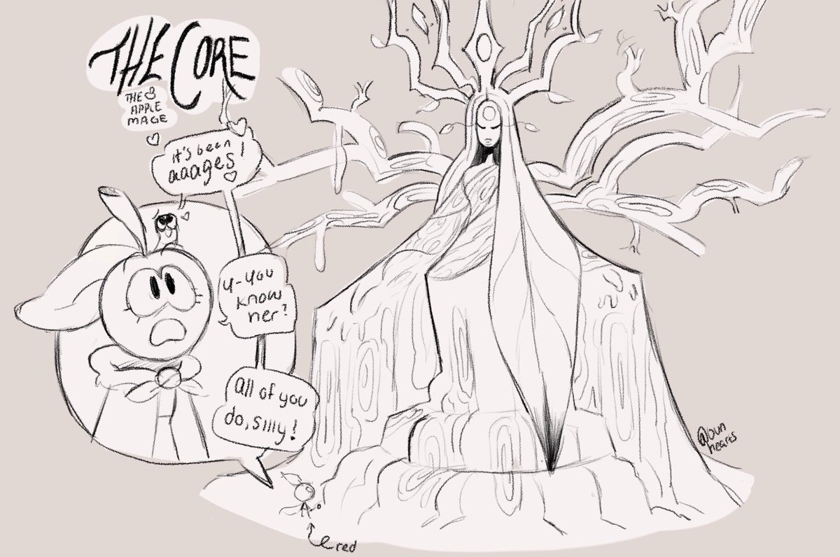 It's... The Core!?!!! The mother of all Applekind! The great tree above the surface is simply the tip of the iceberg! She amplifies magic and is somewhat of a hivemind, a Cyandian may hear a faint voice of "intuition" guiding them. If she dies, soon her creations will follow. 
