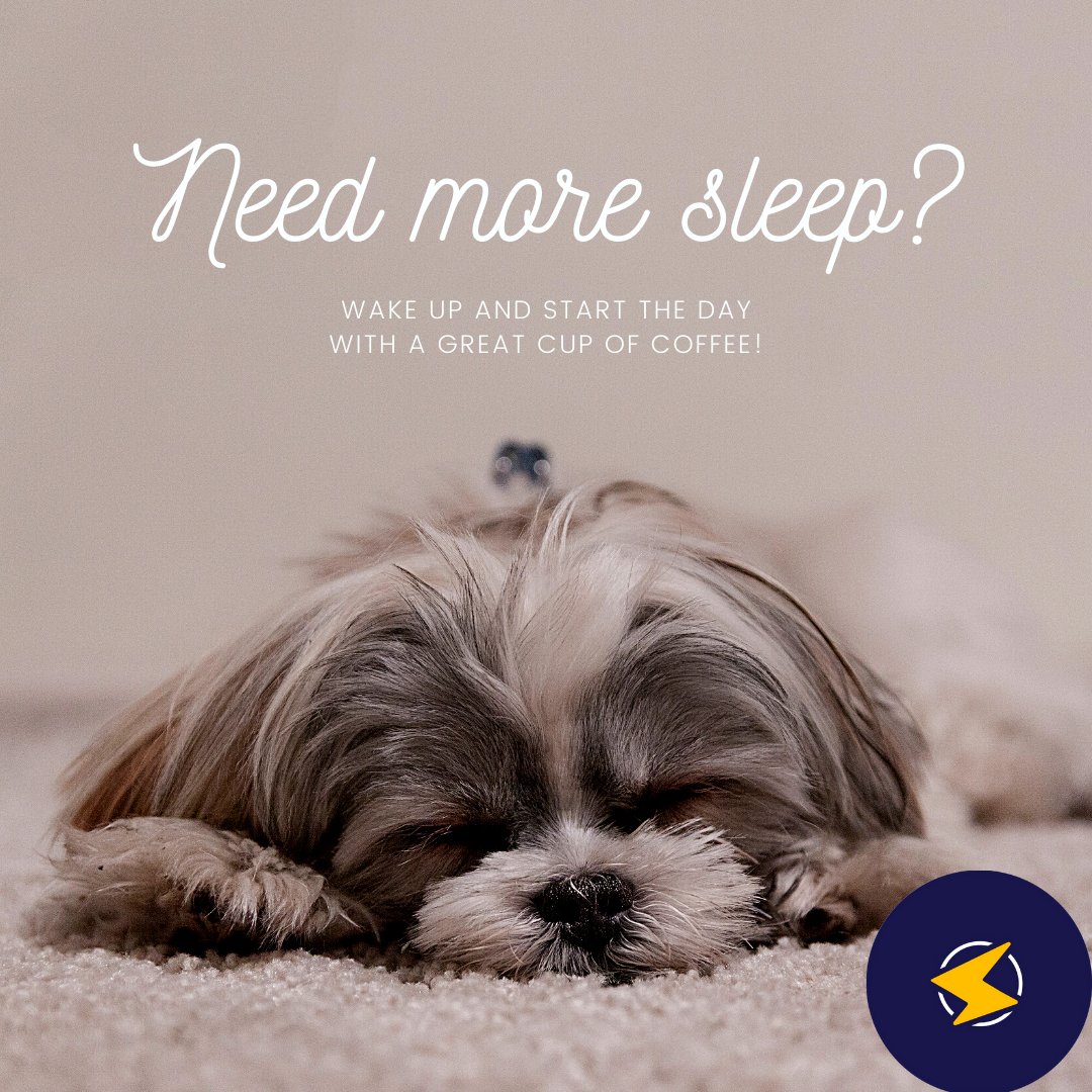 It's Tuesday, need more sleep? Wake up and start the day with a great cup of ☕! #wakeup #TuesdayThoughts #Coffee #specialtycoffee #whatsthebuzzcoffee