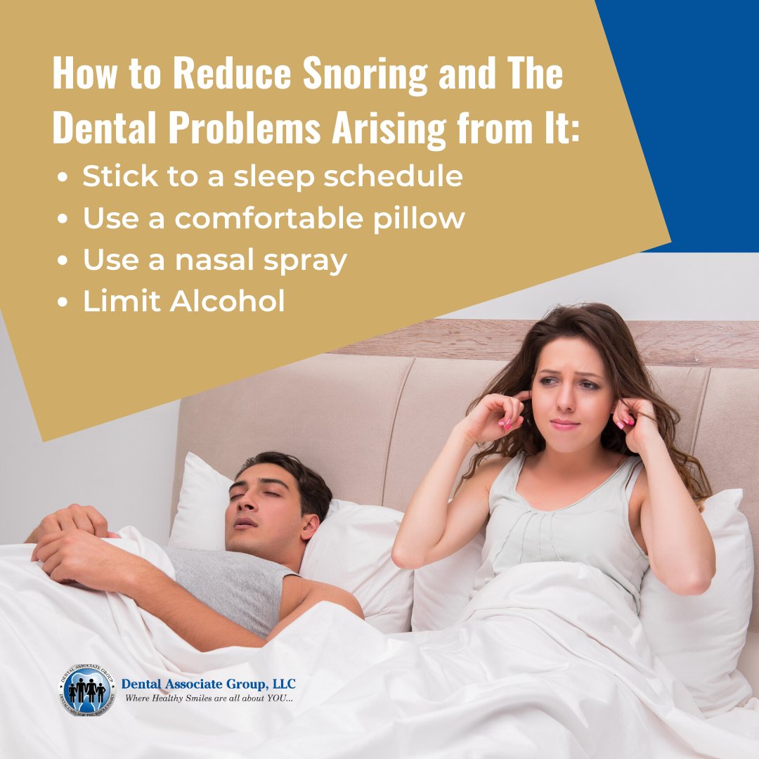 dentalassocgrp's tweet image. Hope these tips help you in getting rid of the habit of snoring and thus avoid dental problems.

For more details and consultation, you can schedule an appointment with us: (203) 374-0000 #snoringproblem #dentalproblem