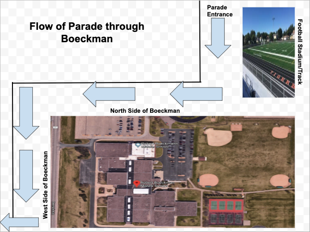 BoeckmanTigers's tweet photo. We hope to see you tomorrow for our car parade to celebrate our school year! Parade starts at 4:00 and reference the attached route as you drive through. We are looking forward to seeing our families and learners! #BMSpride #weare192 https://t.co/p7ZzgOXZAB