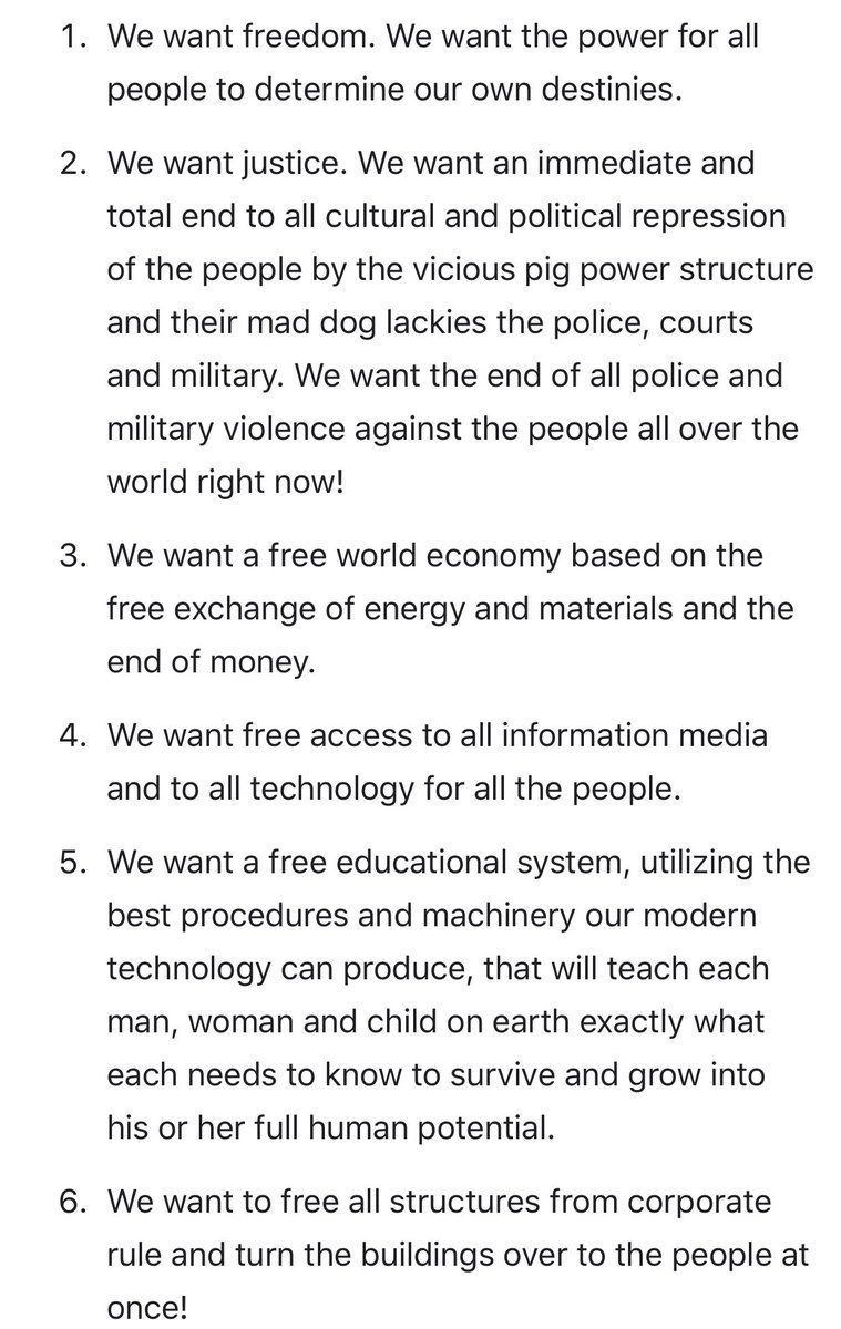 Yogi_DevaDas's tweet image. The White Panther Party was part of the Rainbow Coalition. Huey P. Newton, co-founder of the Black Panther Party, was asked what white people could do to support the Black Panthers. Newton replied that they could form a White Panther Party.
#blacklivesmatter #humanunity