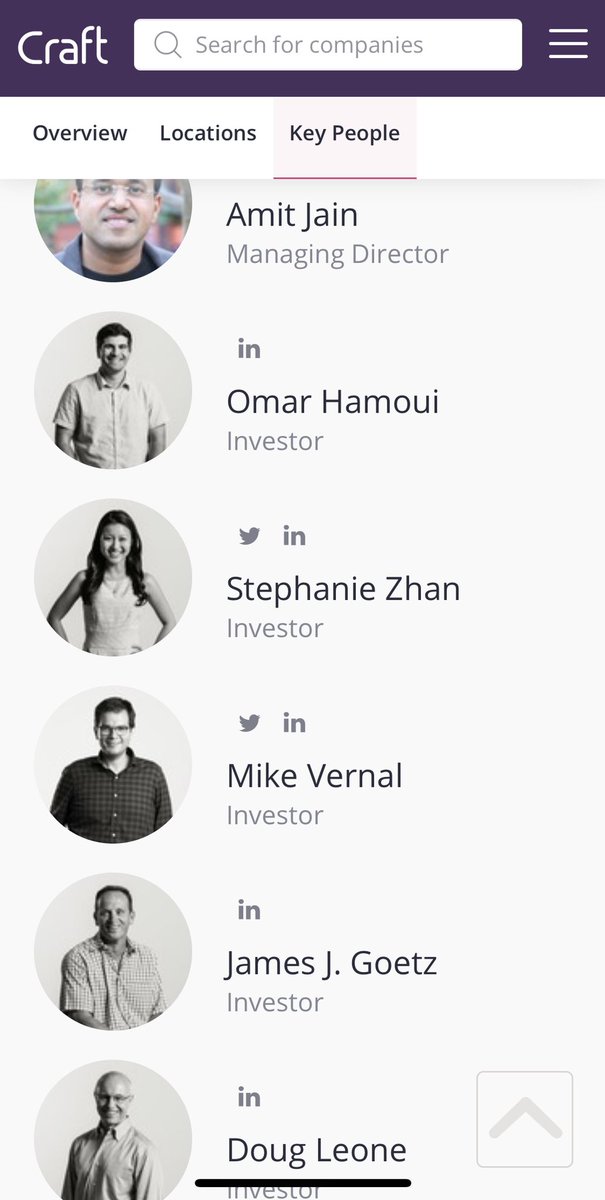  Sequoia Capital:  https://craft.co/sequoia-capital/executives