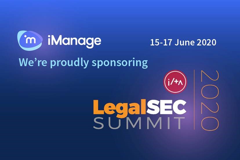 imanageinc's tweet photo. We are proud sponsors of #LegalSec20 which will be kicking-off in less than 2 weeks. Stop by our virtual booth to discuss new features in Threat Manager, Security Policy Manager, #ZeroTrust deployment, and more. Register here: https://t.co/kAf9uWQIDn

#LegalSecurity https://t.co/XEvDUH0MVh