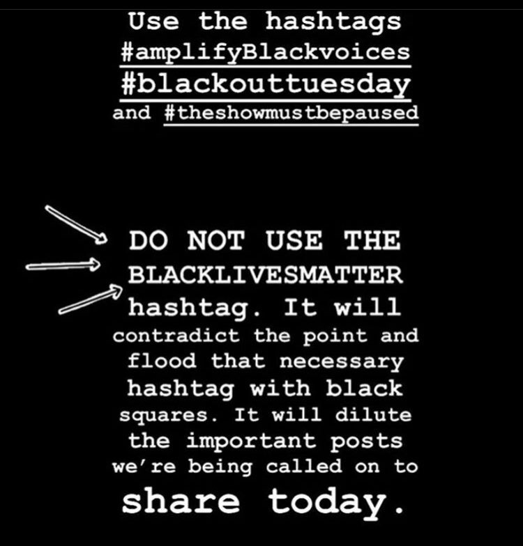 AuriaRakii's tweet photo. 🙏🏾🙏🏾🙏🏾                                                       #BlackOutTuesday                                   #amplifyBlackvoices                            #TheShowMustBePaused https://t.co/9Vi84v1nBI