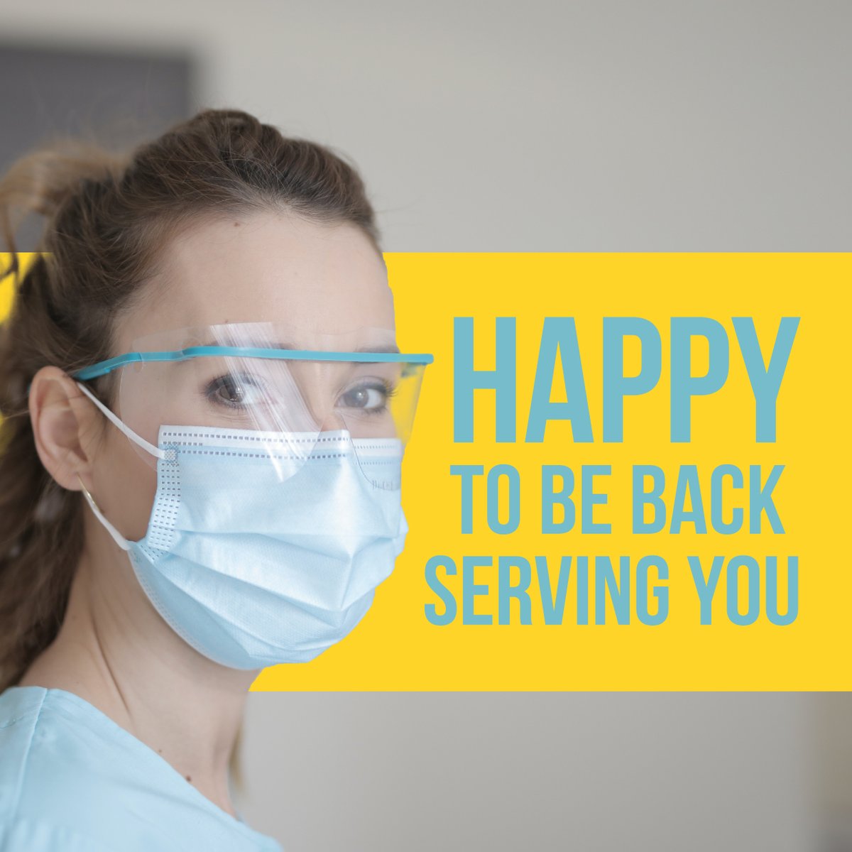 WE ARE SO happy to be back serving our patients! Thank you for your continued support during this time.
