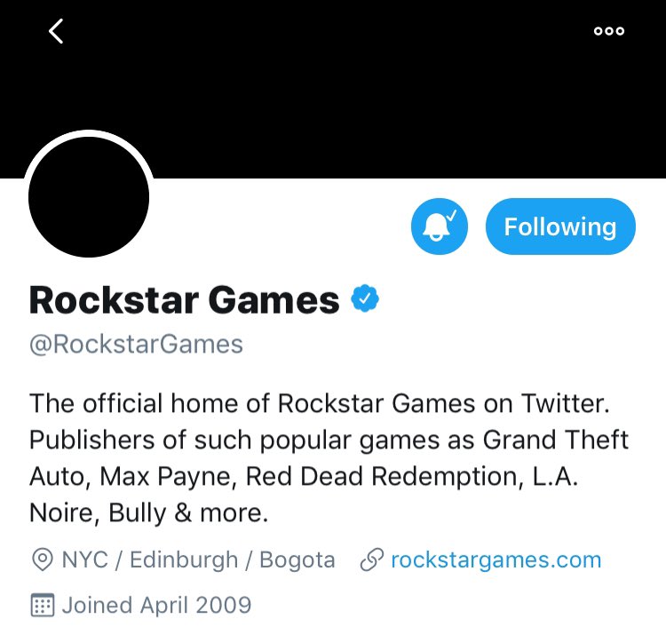 GTA 6 NEWS on X: Rockstar games has made their profile black for