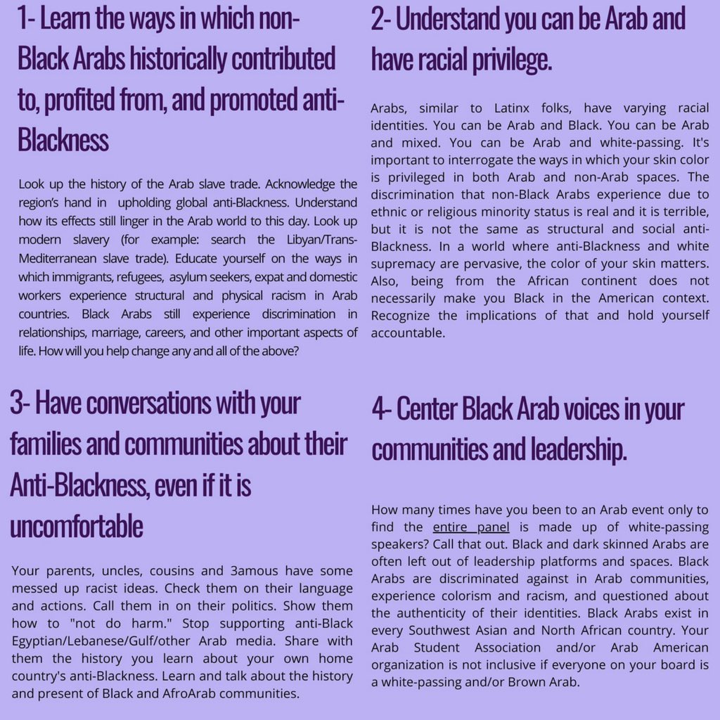 As An Arab I Feel The Need To Say This This Is The Least I Can Do To Help Black People So Here I Am Sharing This For The