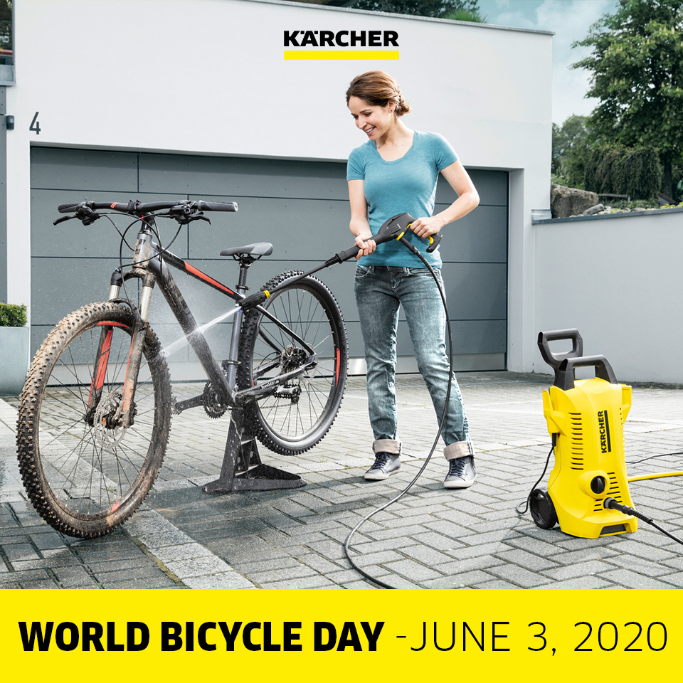 Ride into a cleaner world with Karcher!
Happy World Bicycle Day!

#cleaning #bicycle #bicycleride #cleancycle #bicycleday #cleanworld #cleaningsolution #cycling