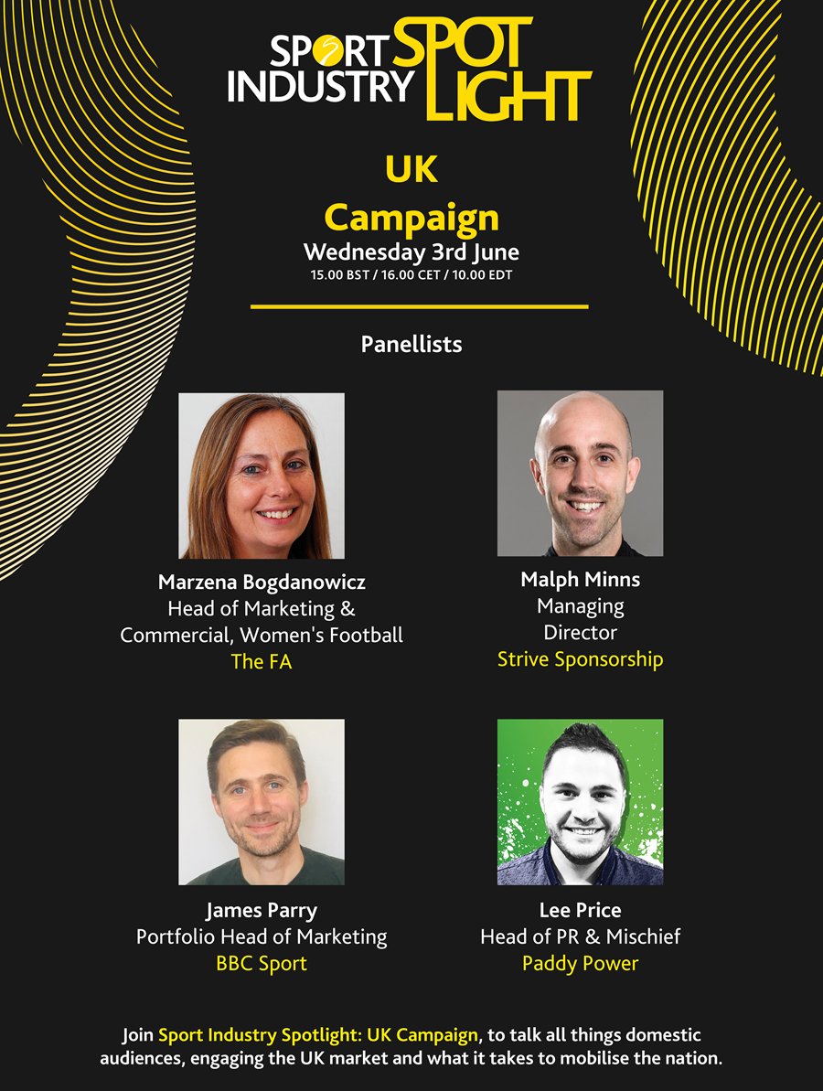 What were some of the best UK sport marketing campaigns of 2019 &amp; what can we learn from them? 

Strive MD Malph Minns will share his thoughts alongside Marzena Bogdanowicz, @jeparry &amp; @Lee_Price in the <a href="/SportIndustry/">Sport Industry Group</a>'s webinar tomorrow. 

Book here: sportindustry.biz/spotlight