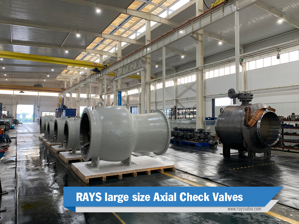 RAYSValve's tweet photo. RAYS large sized 42” Axial Check valves recently dispatched from our factory. If interested, please don't hesitate to contact us at usa@raysvalve.com or info@raysvalve.com #RAYS #AXIAL #CHECK #valve https://t.co/GBXyMdLtrK