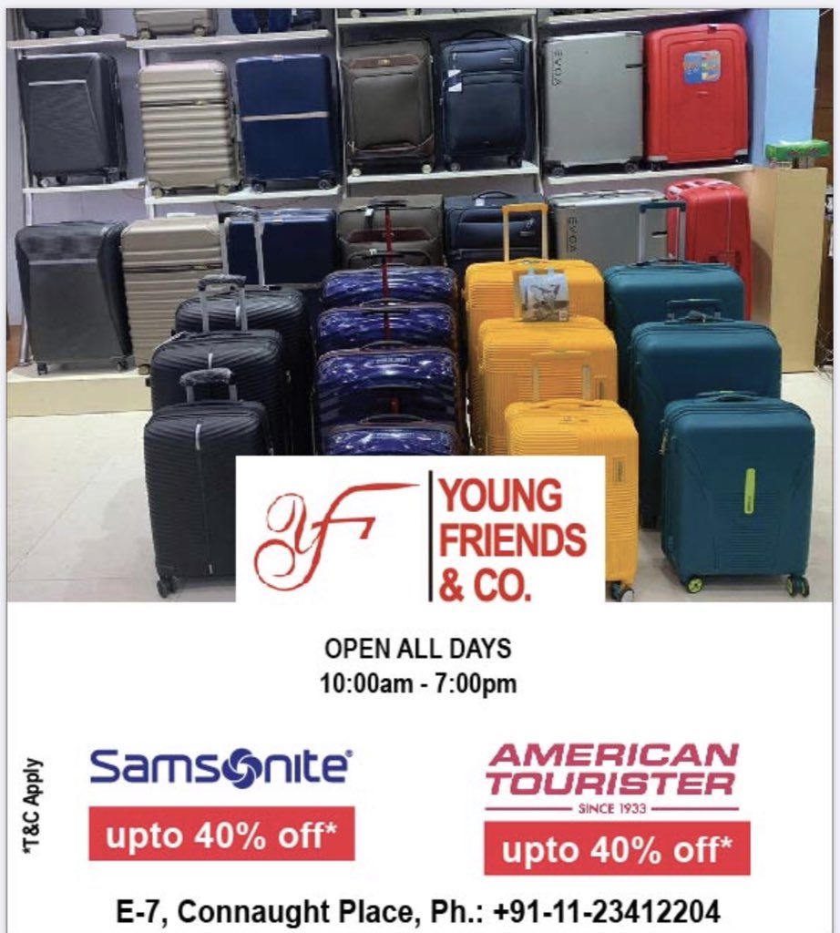 samsonite connaught place