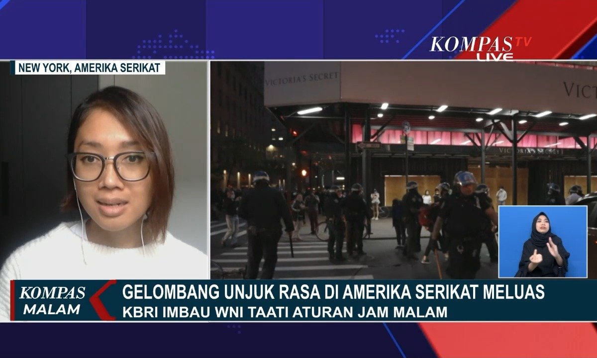 KompasTV's tweet photo. Gelombang Unjuk Rasa Terkait George Floyd di AS Meluas https://t.co/knJpB5adfF https://t.co/kO3sHguxF8