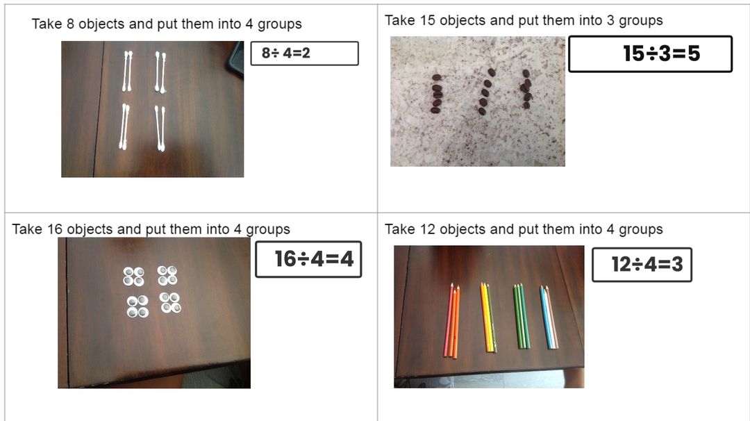 BrebeufEagles's tweet photo. Mrs. Sutton's grades 2 and 3 students are learning how to divide a number of objects into a specific number of equal groups. #eaglesstrong #thelearningdoesntstop https://t.co/RdowJL7pbp