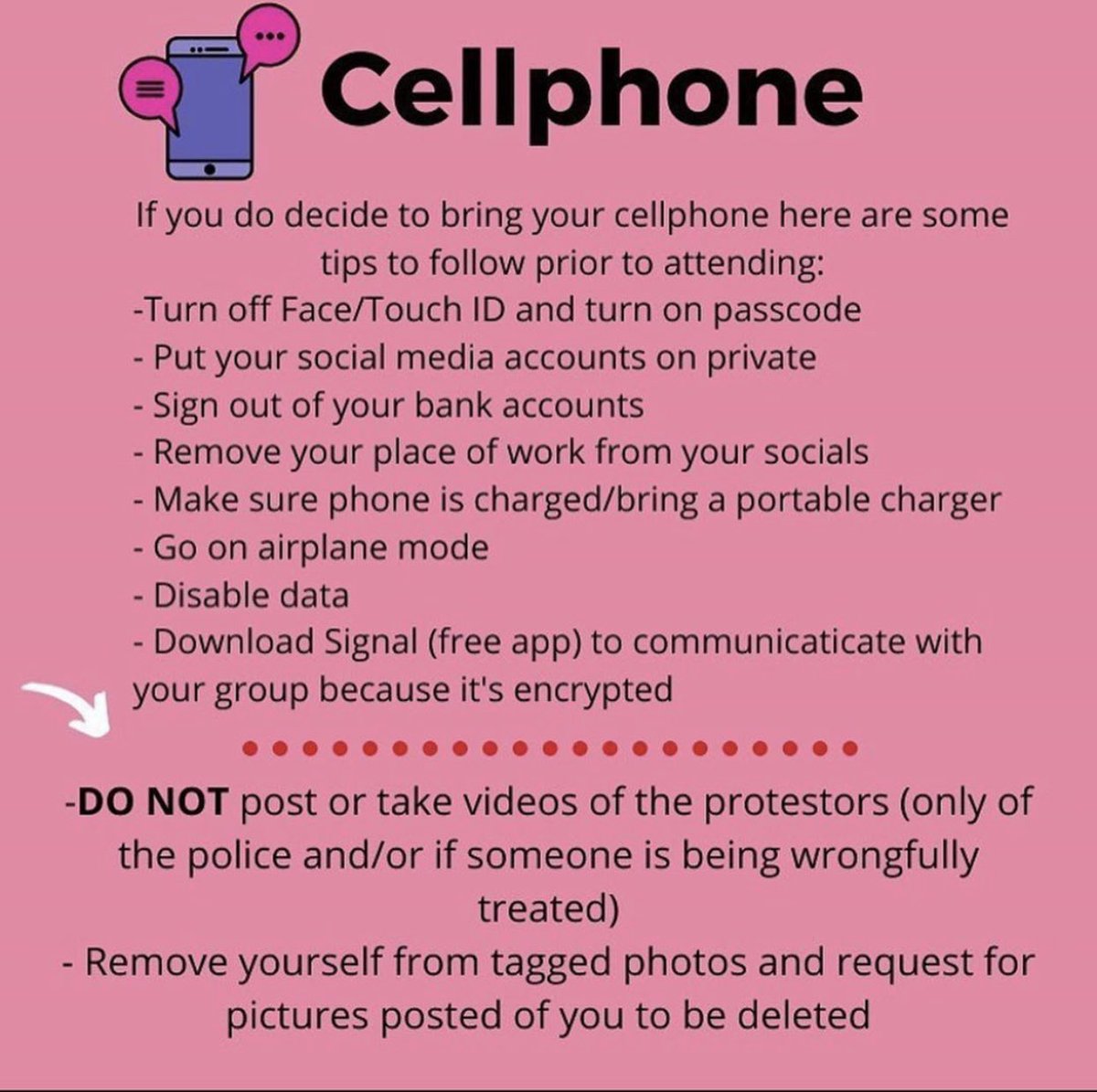 DemiSpooks's tweet image. Protesting tips ✊🏼✊🏽✊🏾✊🏿

#protests2020 #protesttips
