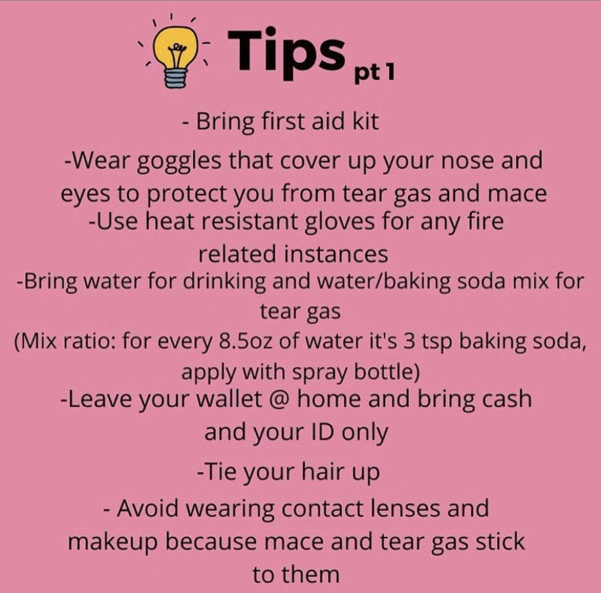 DemiSpooks's tweet image. Protesting tips ✊🏼✊🏽✊🏾✊🏿

#protests2020 #protesttips