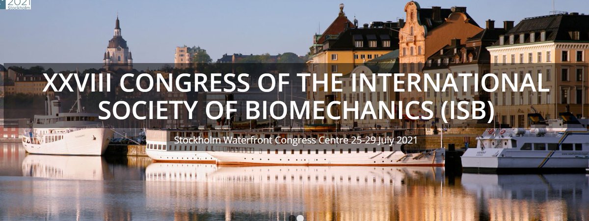 We are excited to announce that the call for abstracts for the XXVIII International Society of Biomechanics (ISB) 2021 Conference is now open! The conference will be held on 25-29 July 2021 in Stockholm, Sweden.

isb2021.com/submission/