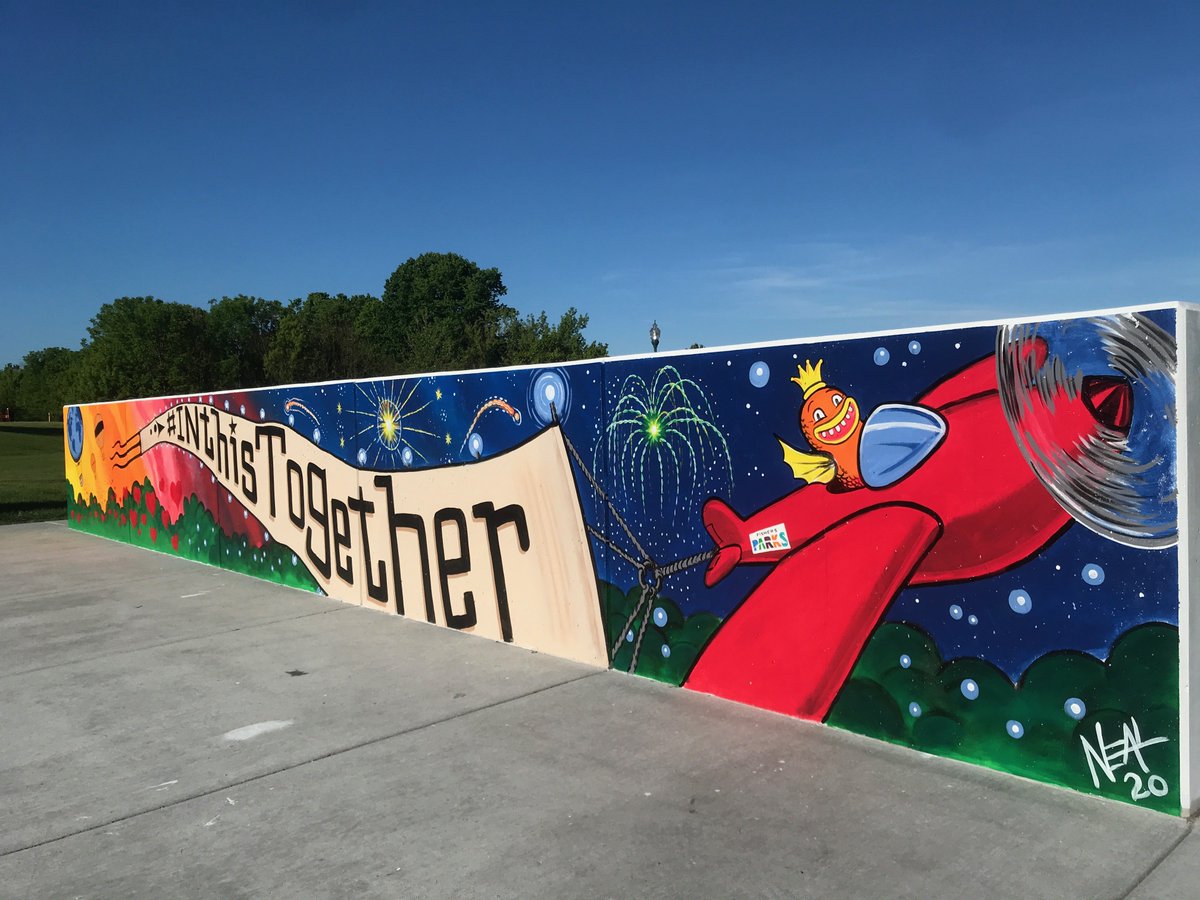 FishersParks's tweet photo. The #StoryWalk is on the move to Brooks School Park! While you're there, be sure to check out the new #FishersArt wall by @ArtistryTravis & share your photos with us using #FishersParks! @HamiltonEastPL https://t.co/qslOadn5RW