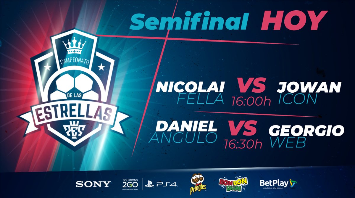 Estos son a los finalistas del Campeonato #EstrellasPES, no te pierdas los partidos por nuestro canal de YouTube  bit.ly/36caRi6 
#junio2020 #divierteteencasa #semifinal