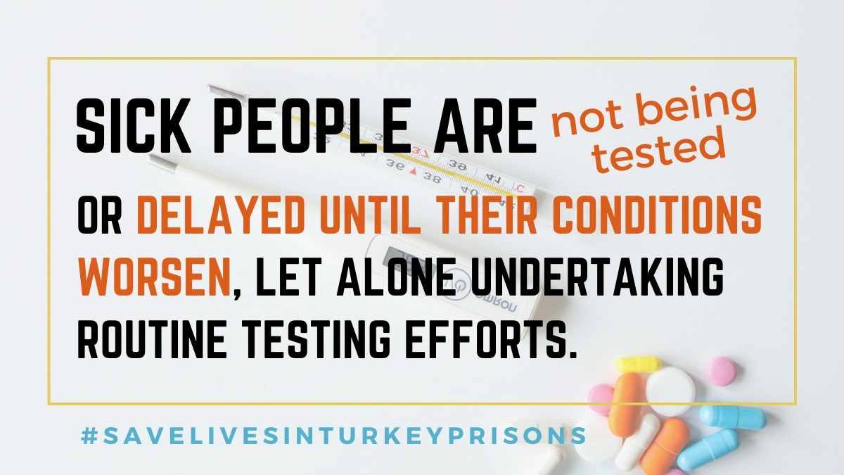 silencedturkey's tweet photo. 2-Sick people are not being tested or delayed until their conditions worsen, let alone undertaking routine testing efforts. @StateDept @RebHarms
 #SaveLivesinTurkeyPrisons 
MevlütÖztaşa Ses Olun

FULL REPORT: 
https://t.co/lgCITRJBnI https://t.co/ucgxKjlUF0