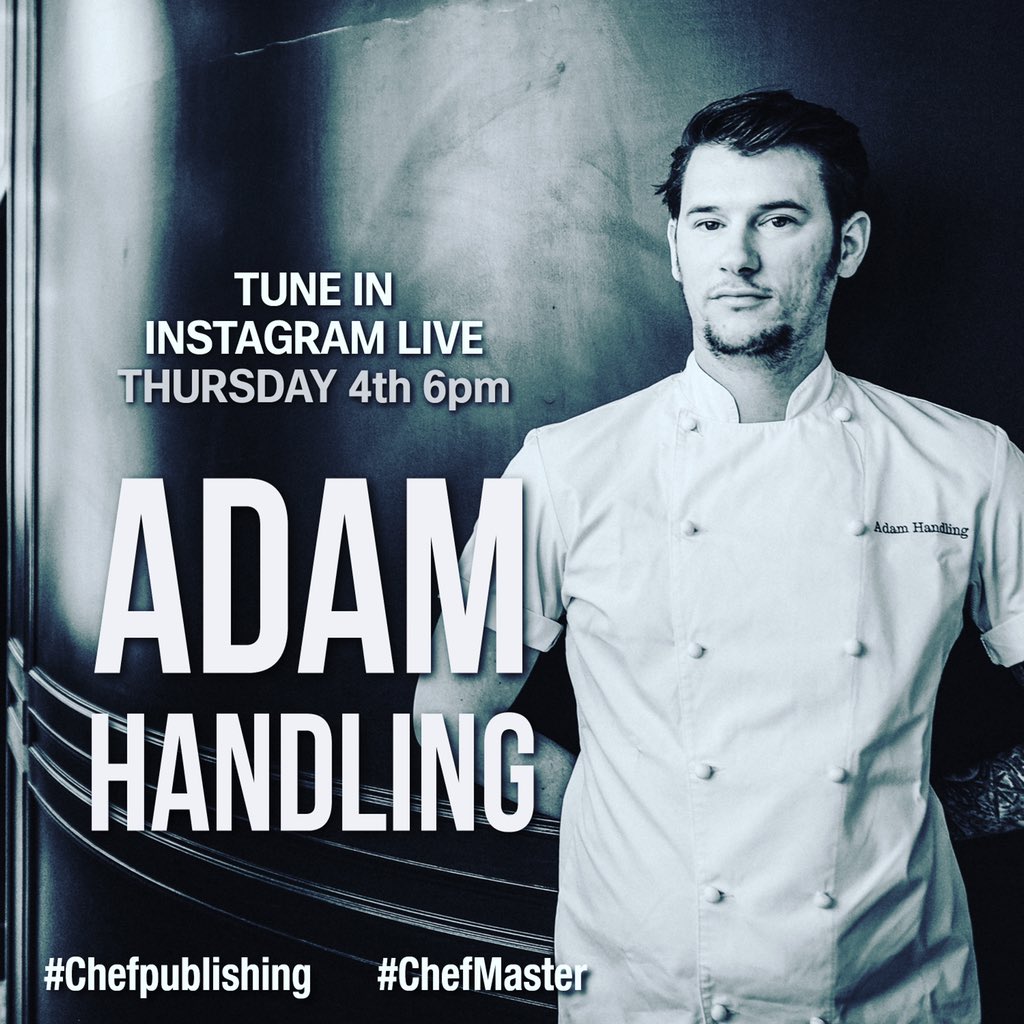 chefpublishing's tweet image. Join us on Instagram Live this Thursday 4th at 6pm for conversation with @AdamHandling 
#chefmaster #chefpublishing