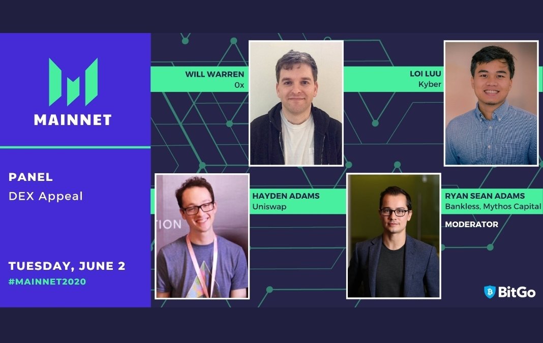 At 7pm PT tonight, catch @willwarren89 discussing decentralized exchange with @haydenzadams, @loi_luu, and @RyanSAdams during @MessariCrypto's Mainnet conference! 👀

Agenda 👉 hopin.to/events/mainnet